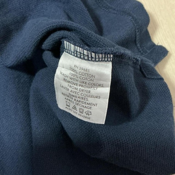 Pendleton Men's Navy Blue 100% Cotton Short Sleeve Polo Shirt Preppy - Picture 6 of 6